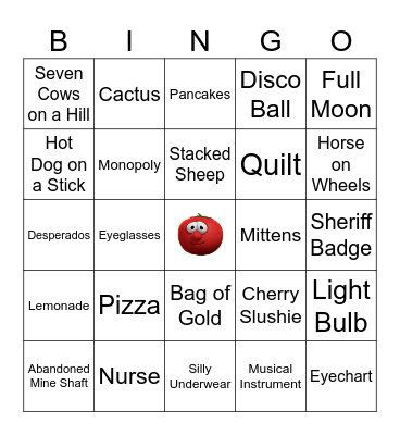 Veggie Tales Bingo Card