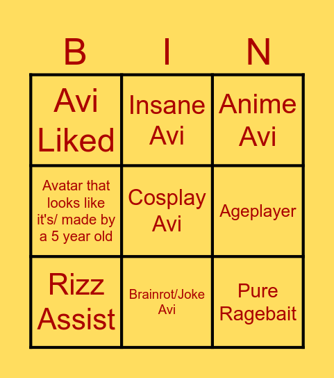 Catalog Avatar Bingoter Bingo Card