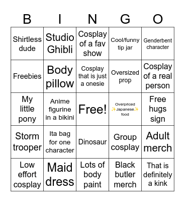 MAG-C Bingo Card