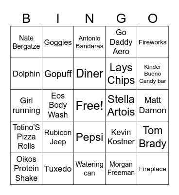 SUPERBOWL LX Bingo Card