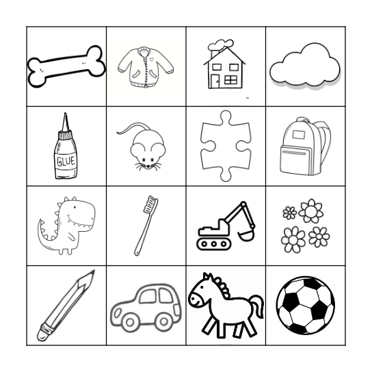 Boer Boris en de dino Bingo Card