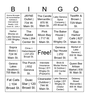 Bingo Card