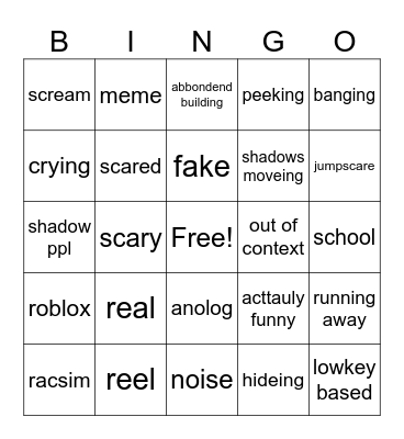 PSA Bingo Card