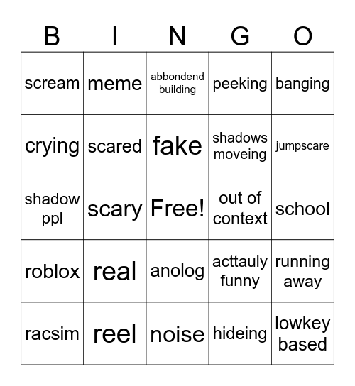 PSA Bingo Card