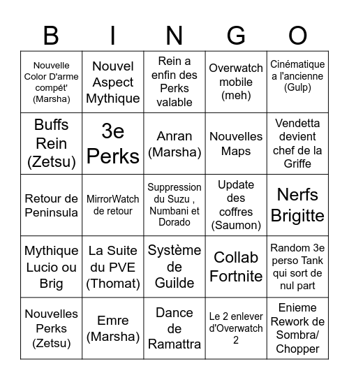 Spo-TEUH lite OvaireWash Bingo Card