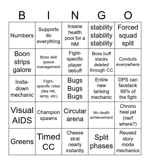 W9 Bingo Card
