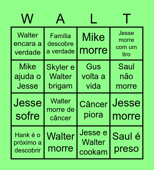 Breaking Bingo Card