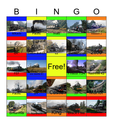 Steam Action 1987-1992 Bingo Card