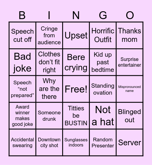 Ratmmys Bingo Card