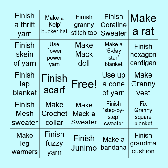 Stash Bust 2026 Bingo Card