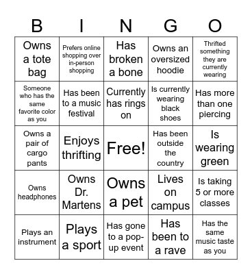 ★ FFA Picnic Potluck ★ Bingo Card