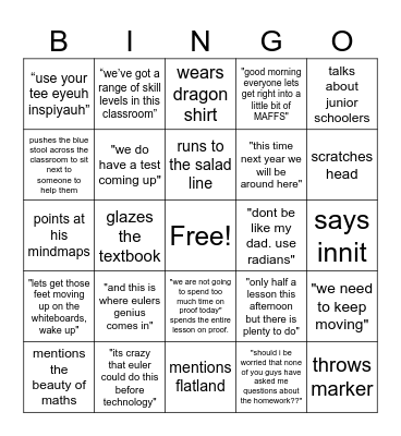 mollitt bingo Card