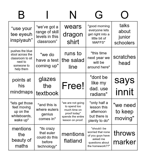 mollitt bingo Card