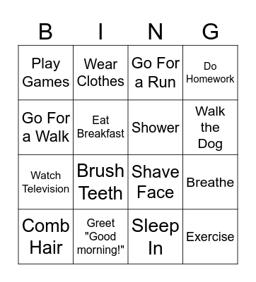 The Lego Movie Bingo Card