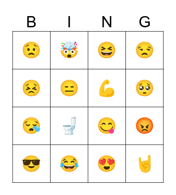 Emoji Bingo Card
