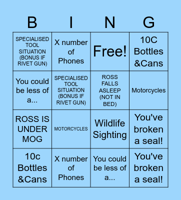 Ross-o Bingo! Bingo Card
