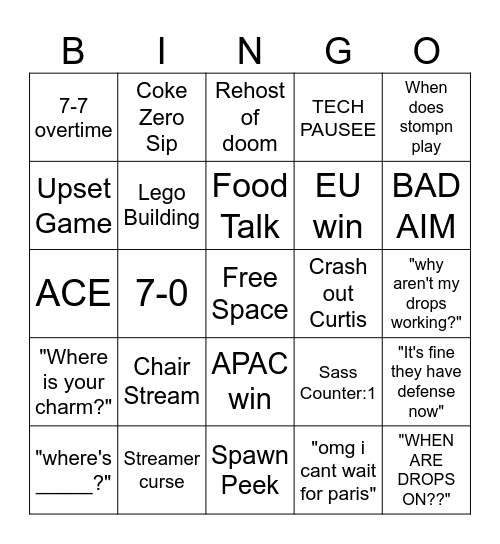 ALICIA'S SI BINGO Card