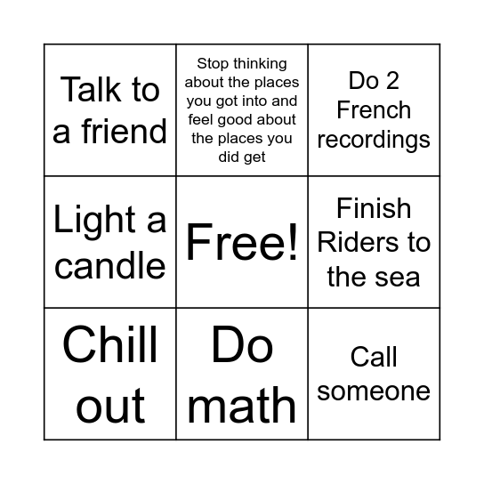 2/2/2026-7/2/2026 Bingo Card