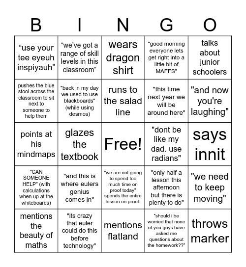 mollitt bingo Card