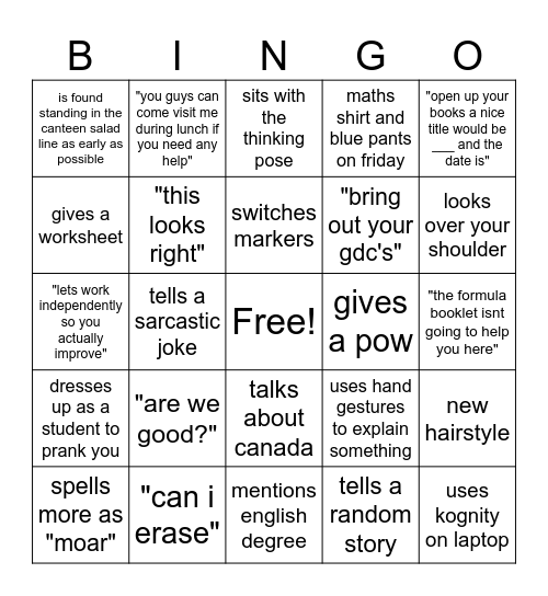mr a bingo Card