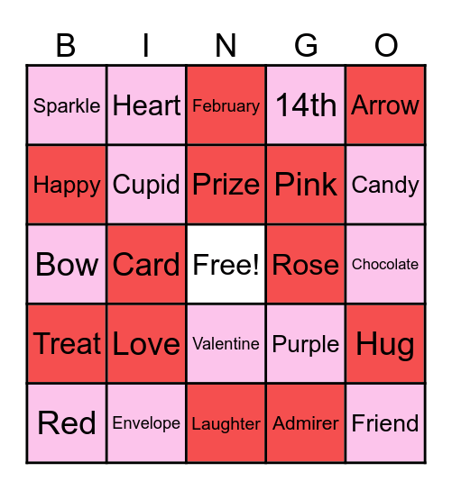 Valentine's Day Bingo Card