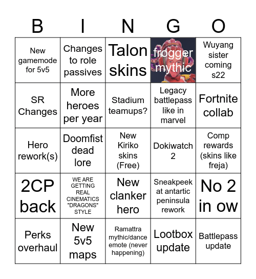 OW SPOTLIGHT 2026 Bingo Card