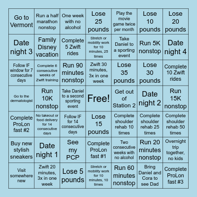 Nick 2026 Bingo Card