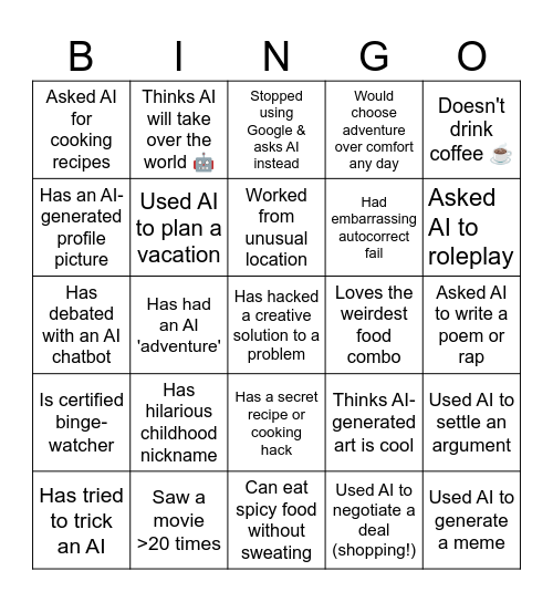 Procurement Excellence Team Bingo Card