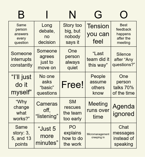 Storming Bingo :D Bingo Card