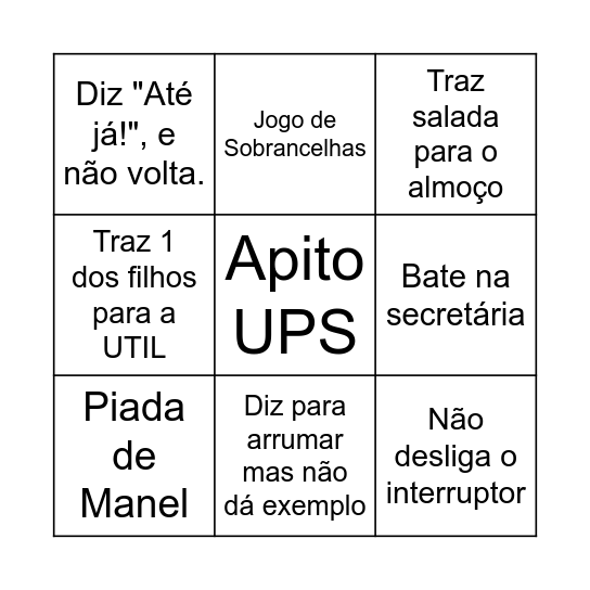 Bingo Amaral Netto Bingo Card