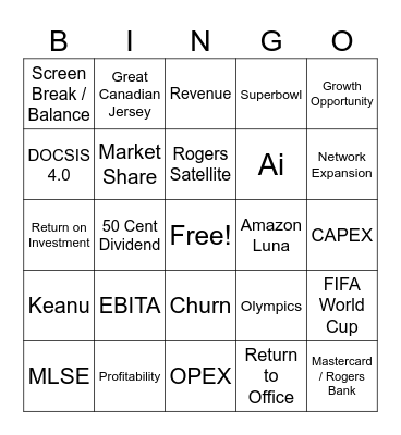 Q1 Bingo Card
