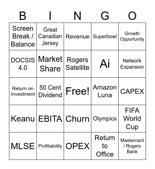 Q1 Bingo Card