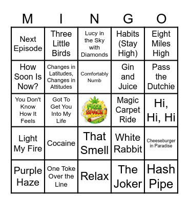 Altered States Bingo Card