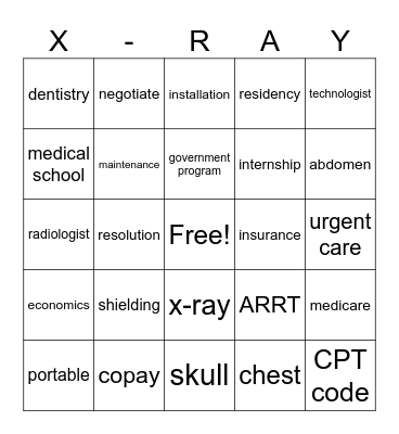 Economics Bingo Card