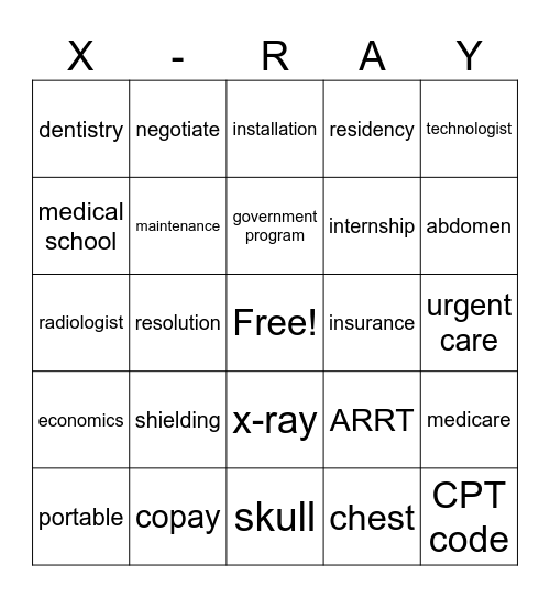 Economics Bingo Card