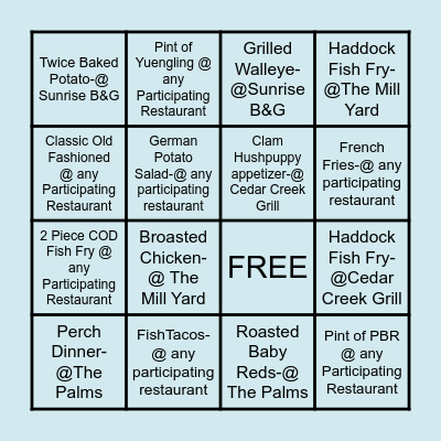 Lenten Blackout Bingo-Feb.18th- Easter Bingo Card