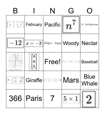 Trimester 2 Review Bingo 2026 Bingo Card
