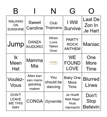 Ronde 1 Bingo Card