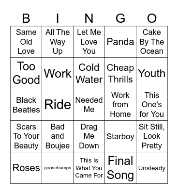 The Year is 2016 Bingo Card