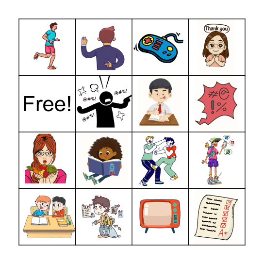 Resolutions Bingo Card