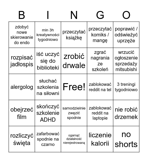 Bingo Luty 2026 Bingo Card