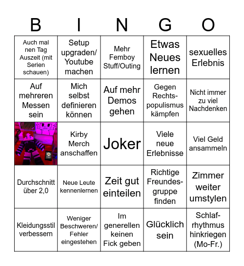Ziele für 26 Bingo Card