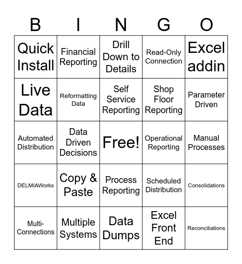 From Static to Strategic with Spreadsheet Server Bingo Card