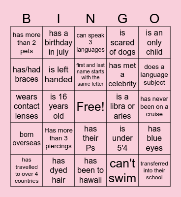 PSHS PAT Bingo Card