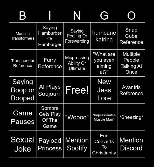 OBS Bingo Card
