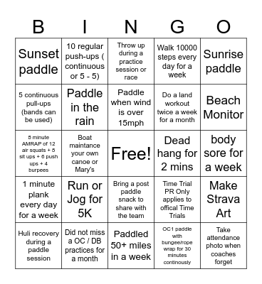 ReBelles binge challenge Bingo Card