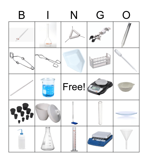 Laboratory Equipment Bingo Card