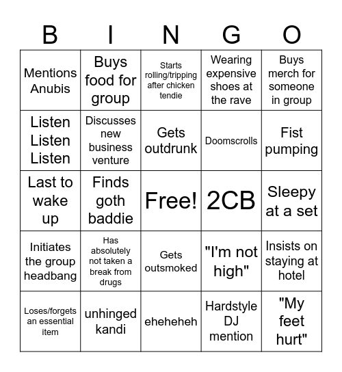 Allen EDC Bingo Card