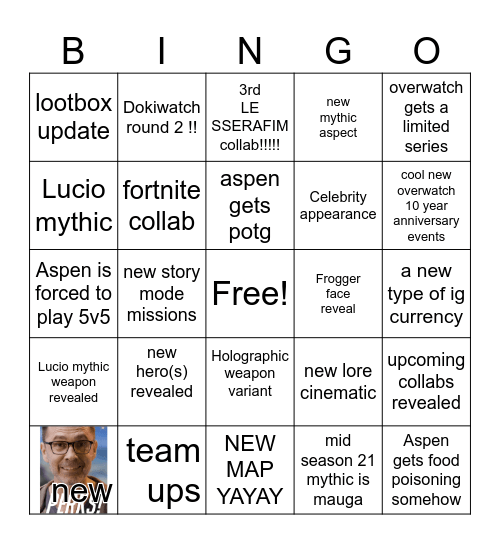 OW Spotlight 2026 Bingo Card
