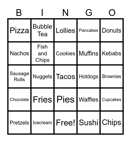 NCAPAHS Year 7 Orientation Bingo Card